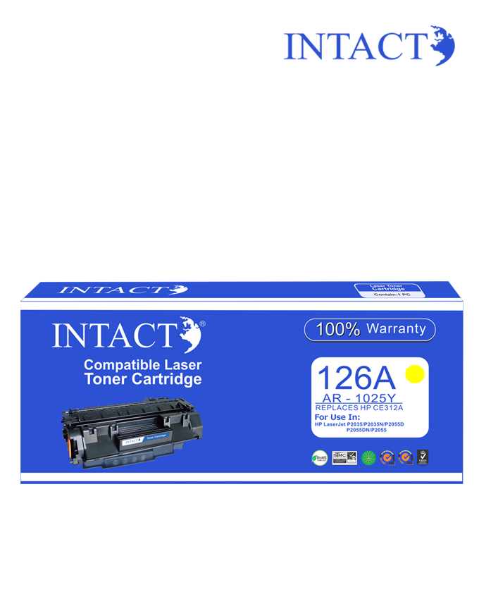 Intact Compatible with HP 126A (AR-1025Y) Yellow